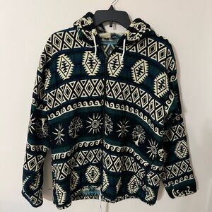 Cozy Alpaca Aztec Pattern Jacket from Ecuador